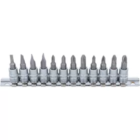   BGS technic 12 részes bitfej készlet, 1/4", PZ, PH, lapos fejek (BGS 2163)