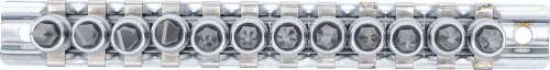 BGS technic 12 részes bitfej készlet, 1/4", PZ, PH, lapos fejek (BGS 2163)