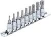 BGS technic 9 részes Torx készlet 1/4" befogás, T10-T50-ig (BGS 2164)