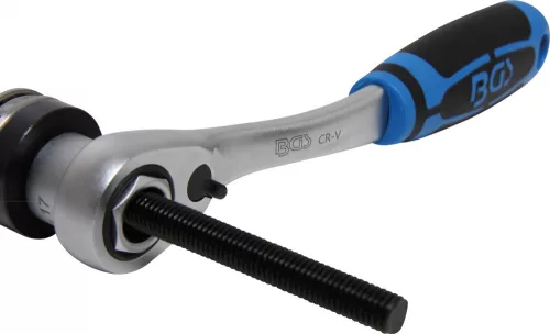 BGS technic Átmenő racsnis dugókulcs készlet Gear Lock, 4,5–25 mm, 52 részes (BGS 2181)