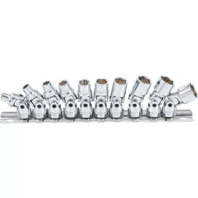   BGS technic Dugókulcsfej készlet csuklós fejekkel, 1/4”, 5–13 mm, 10 részes (BGS 220)