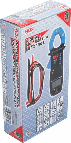 BGS technic Lakatfogós digitális multiméter 400 A, 600 V, AC/DC méréshez (BGS 2202)