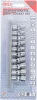 BGS technic Dugókulcsfej készlet csuklós fejekkel, 1/4”, 5–13 mm, 10 részes (BGS 220)
