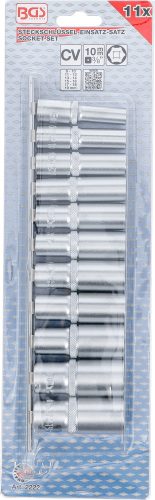 BGS technic 11 részes hosszított dugókulcs készlet 8-19mm, 3/8" (BGS 2222)