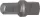 BGS technic Adapter dugókulcshoz, 3/8" négyszög - 5/16" hatszög, 30 mm hosszú (BGS 2229-1)
