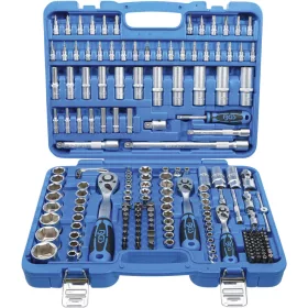   BGS technic 192 részes dugókulcs készlet, 1/4" + 3/8" + 1/2" + 5/6", Pro Torque®, SAE - Colban megadott méretek (BGS 2245)