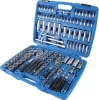 BGS technic Dugókulcs- és bitkészlet Gear Lock univerzális profillal, 1/4”, 3/8” és 1/2”, 192 részes, CrV acél (BGS 2247)
