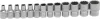 BGS technic Dugókulcsfej készlet tizenkétlapú fejekkel, 1/4”, 4–14 mm, 13 részes (BGS 2269)