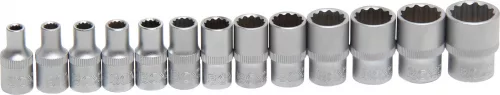 BGS technic Dugókulcsfej készlet tizenkétlapú fejekkel, 1/4”, 4–14 mm, 13 részes (BGS 2269)