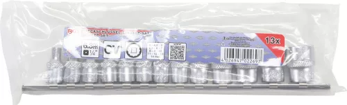BGS technic Dugókulcsfej készlet tizenkétlapú fejekkel, 1/4”, 4–14 mm, 13 részes (BGS 2269)