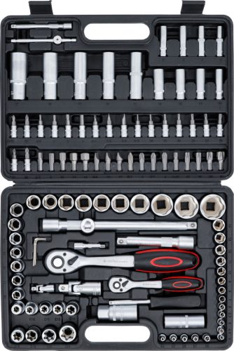 BGS DIY 108 részes dugókulcs készlet, 1/4" + 1/2" (BGS 2287)