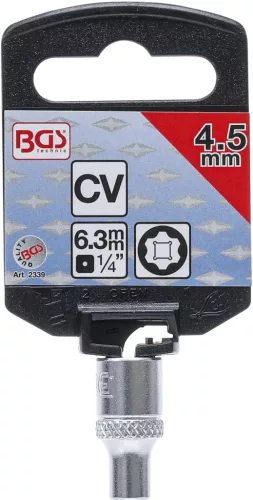 BGS technic 1/4" "Super Lock" dugókulcs, 4,5 mm (BGS 2339)