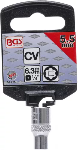 BGS technic 1/4" "Super Lock" dugókulcs, 5,5 mm (BGS 2343)
