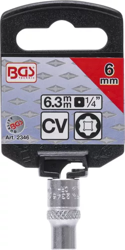 BGS technic 1/4" "Super Lock" dugókulcs, 6 mm (BGS 2346)