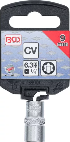 BGS technic 1/4" "Super Lock" dugókulcs, 9 mm (BGS 2349)