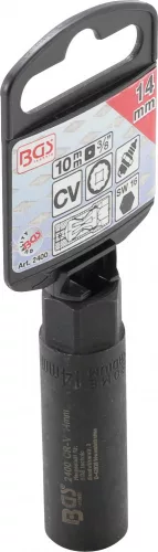 BGS technic Gyújtógyertya kulcs, 14mm, biztosító rugóval (BGS 2400)