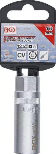 BGS technic Gyújtógyertya kulcs biztosító rugóval, 6 pontos, 16mm (BGS 2401)