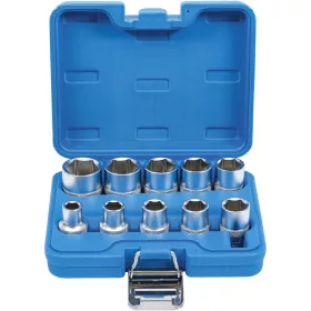   BGS technic Dugókulcsfej készlet colos Pro Torque hatszög fejekkel, 1/2”, 3/8”–15/16”, 10 részes (BGS 2434)