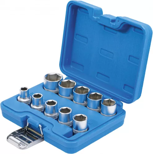 BGS technic Dugókulcsfej készlet colos Pro Torque hatszög fejekkel, 1/2”, 3/8”–15/16”, 10 részes (BGS 2434)