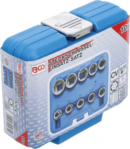 BGS technic Dugókulcsfej készlet colos Pro Torque hatszög fejekkel, 1/2”, 3/8”–15/16”, 10 részes (BGS 2434)