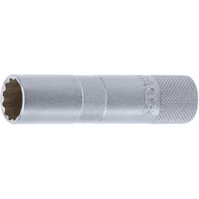   BGS technic 16mm-es gyújtógyertya kulcs, gumival, 12 pontos, gumi betét (BGS 2448)