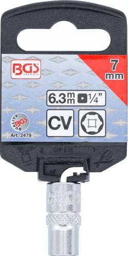 BGS technic 1/4" "Pro Torque" dugókulcs, 7 mm (BGS 2479)