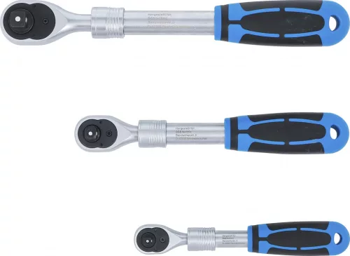 BGS technic Racsnis kulcs készlet | kihúzható | 6,3 mm (1/4") - 10 mm (3/8") - 12,5 mm (1/2") | 3 darabos (25123)