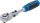 BGS technic Csuklófejes racsnis hajtókar 1/4”, 165 mm, reteszelhető fejjel (25130)