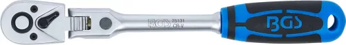 BGS technic Csuklófejes racsnis hajtókar 3/8”, 245 mm, reteszelhető fejjel (25131)