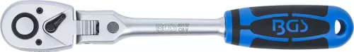 BGS technic Csuklófejes racsnis hajtókar 1/2”, 295 mm, reteszelhető fejjel (25132)
