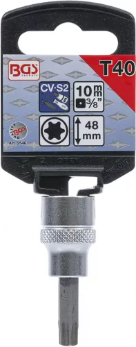 BGS technic Torx bitfej 3/8" nem fúrt, T40 (BGS 2546)
