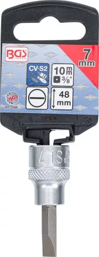 BGS technic Bitfej 3/8" lapos, 7mm (BGS 2568)