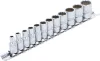 BGS technic Dugókulcsfej készlet colos tizenkétlapú fejekkel, 1/4”, 5/32”–9/16”, 12 részes (BGS 2755)
