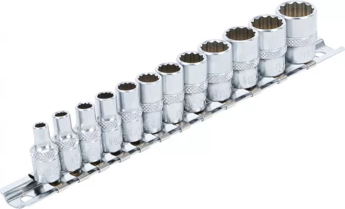 BGS technic Dugókulcsfej készlet colos tizenkétlapú fejekkel, 1/4”, 5/32”–9/16”, 12 részes (BGS 2755)