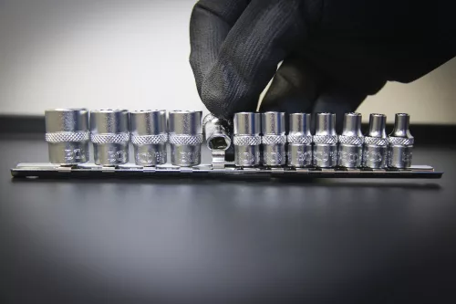 BGS technic Dugókulcsfej készlet colos tizenkétlapú fejekkel, 1/4”, 5/32”–9/16”, 12 részes (BGS 2755)