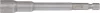 BGS technic Extra hosszú dugófej, 7 mm-es, 6 lapos fej - fúróba fogható, 6 lapos szár (BGS 2763)