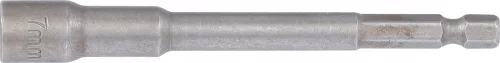 BGS technic Extra hosszú dugófej, 7 mm-es, 6 lapos fej - fúróba fogható, 6 lapos szár (BGS 2763)