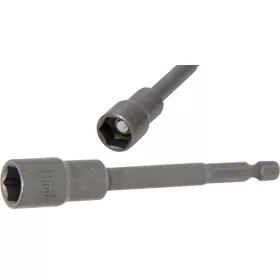   BGS technic Extra hosszú dugófej, 11 mm-es, 6 lapos fej - fúróba fogható, 6 lapos szár (BGS 2767)