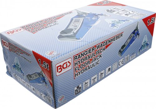 BGS technic Hidraulikus emelő, 1.5 T, alumínium-acél konstrukció (BGS 2897)