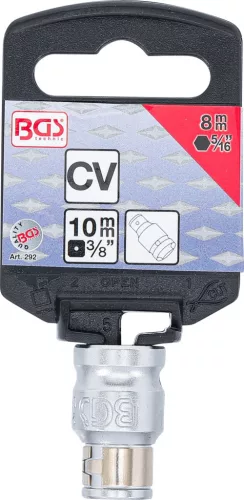 BGS technic 3/8" Adapter rögzítő golyóval 8 mm-es bitekhez (BGS 292)