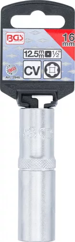 BGS technic 1/2" "Super Lock" hosszított dugókulcs, 16 mm (BGS 2946)