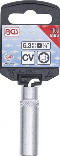 BGS technic 1/4" "Super Lock" hosszított dugókulcs, 10 mm (BGS 2970)