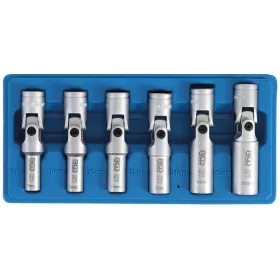   BGS technic 6 részes csuklós dugókulcs készlet 3/8" izzítógyertyákhoz (BGS 2990)
