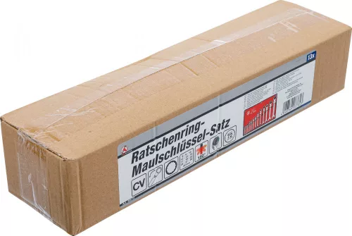 BGS DIY Racsnis csillag-villáskulcs készlet, csuklós, 8-32 mm, 13 darabos (BGS 30012)