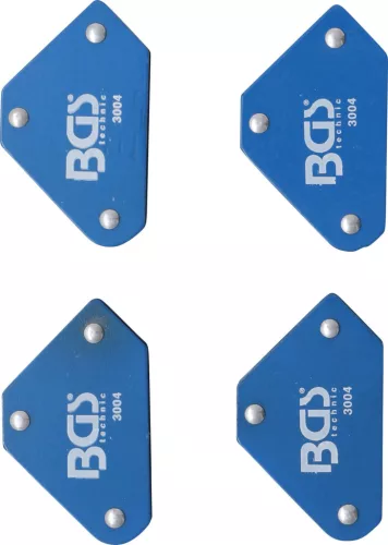 BGS technic 4 darabos mini-mágneses tartó, 45°-90°-135° (BGS 3004)