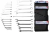 BGS technic Csillag-villáskulcs készlet colos méretekkel, 1/4”–1 1/4”, 25 részes, falra akasztható tartón (BGS 30101)