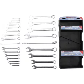   BGS technic Csillag-villáskulcs készlet colos méretekkel, 1/4”–1 1/4”, 25 részes, falra akasztható tartón (BGS 30101)