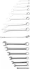 BGS technic Csillag-villáskulcs készlet colos méretekkel, 1/4”–1 1/4”, 25 részes, falra akasztható tartón (BGS 30101)