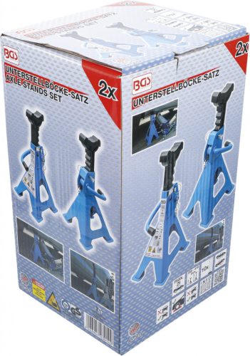 BGS technic 1 pár emelőbak, 2 tonna teherbírás / pár, 278-423mm (BGS 3014)