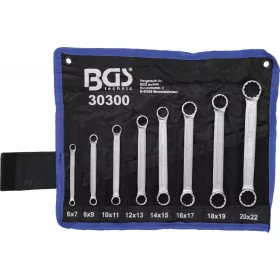   BGS technic 8 részes csillag-csillagkulcs készlet, extra lapos, 6-22 mm (BGS 30300)